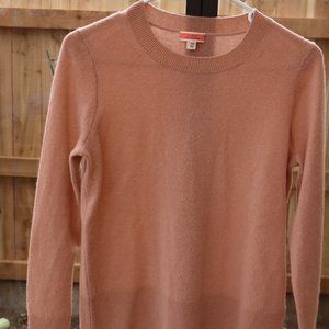 J. Crew Cashmere Crew Neck Sweater Heather Rose Pink Size XS Women's